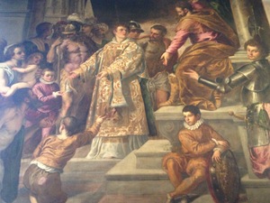 Palma Il Giovane, St. Lawrence Giving the Wealth to the Poor, San Giacomo dellOrio, Venice