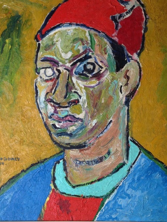 Delaney SelfPortrait with a Red Hat